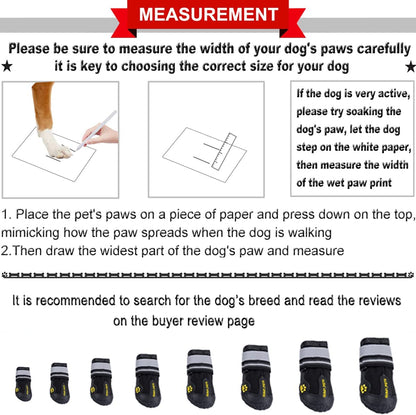 High-Performance Dog Footwear for Large and Medium Breeds - Winter and Summer Protection, Water-Resistant, Skid-Resistant Sole for Indoor and Outdoor Use