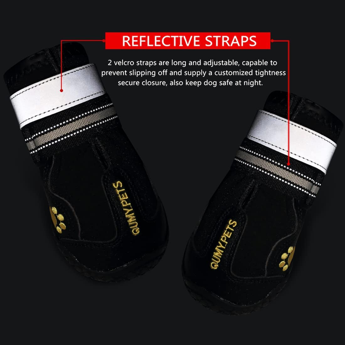 High-Performance Dog Footwear for Large and Medium Breeds - Winter and Summer Protection, Water-Resistant, Skid-Resistant Sole for Indoor and Outdoor Use