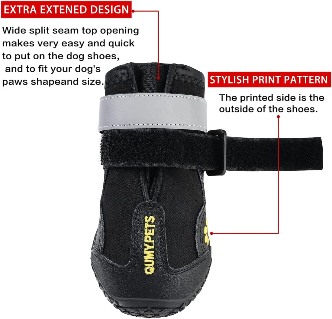 High-Performance Dog Footwear for Large and Medium Breeds - Winter and Summer Protection, Water-Resistant, Skid-Resistant Sole for Indoor and Outdoor Use